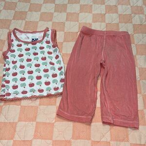 Kickee pants tank pajama set sz 6/12